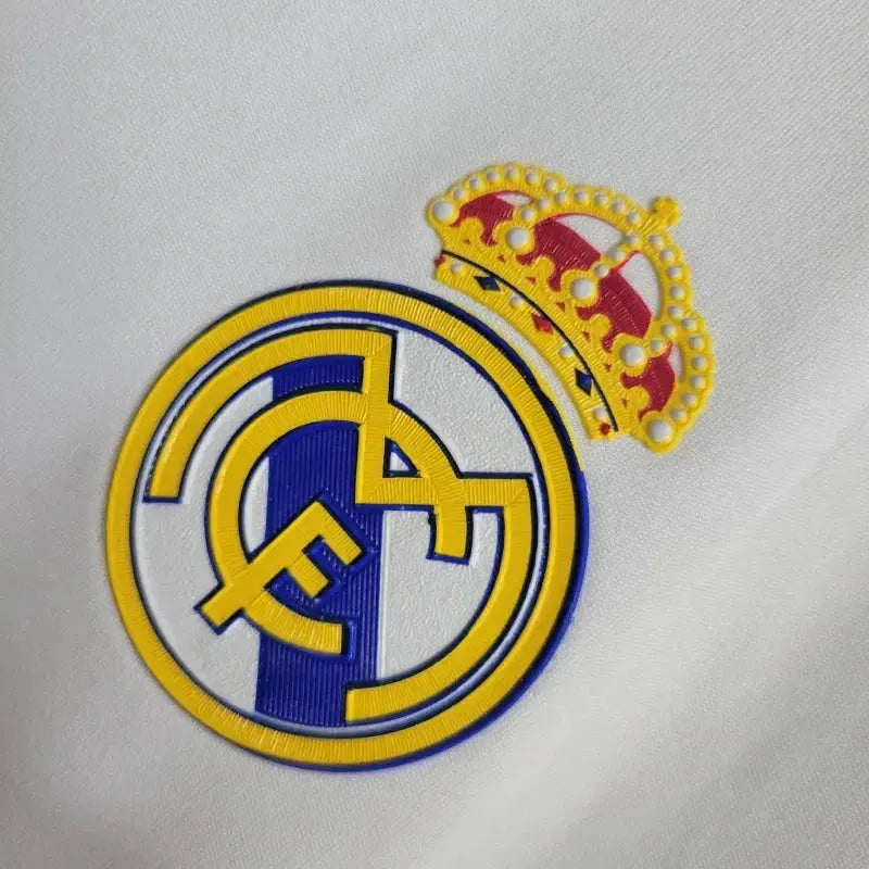 Real Madrid Home Retro Shirt 2011/12 - Men's White Long Sleeve Fan Shirt