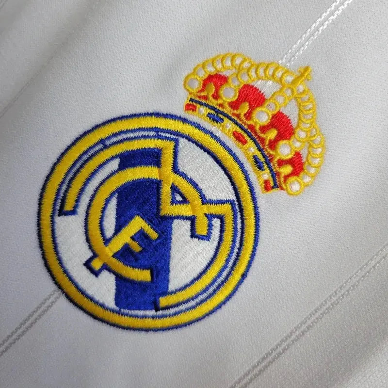 Real Madrid Home Retro Shirt 2012/13 - Men's White Long Sleeve Fan Shirt