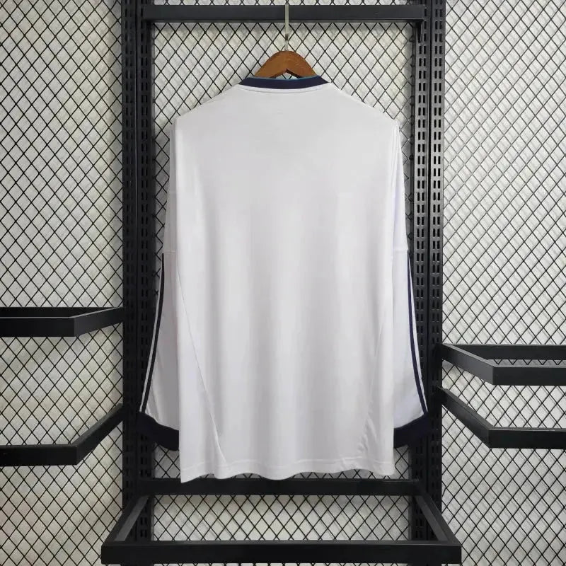 Real Madrid Home Retro Shirt 2012/13 - Men's White Long Sleeve Fan Shirt