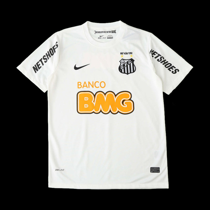Santista Home Retro Shirt 2011/12 - Men's White Fan Shirt