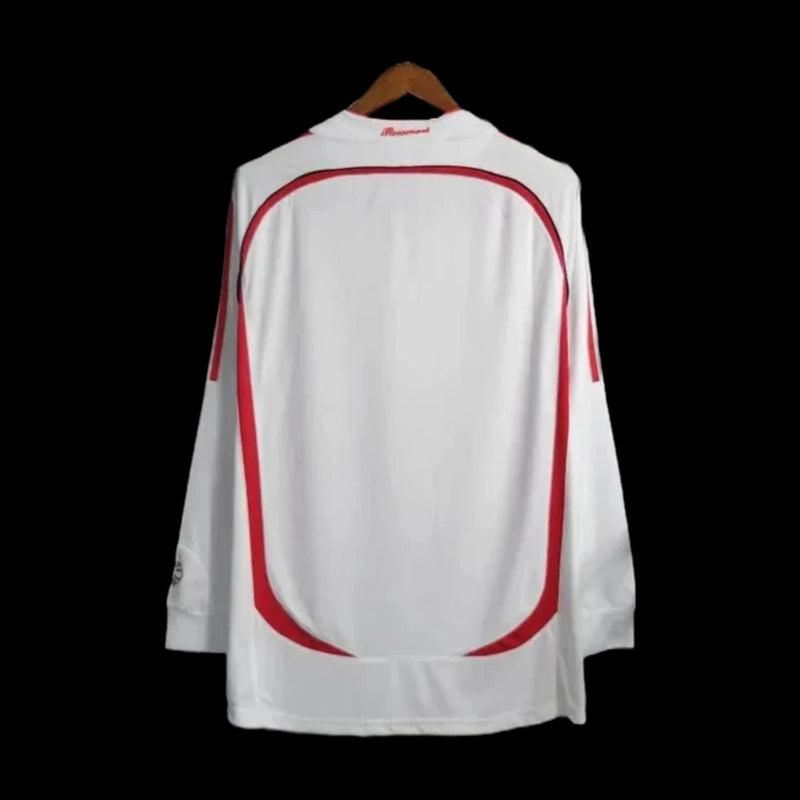 AC Milan Away Retro Shirt 2006/07 - Men's White Fan Long Sleeve