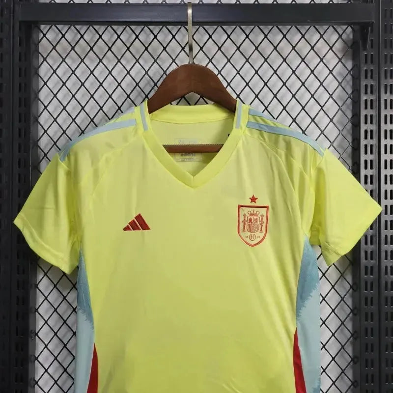 Spain Away Shirt 24/25 - Kids Fan Yellow