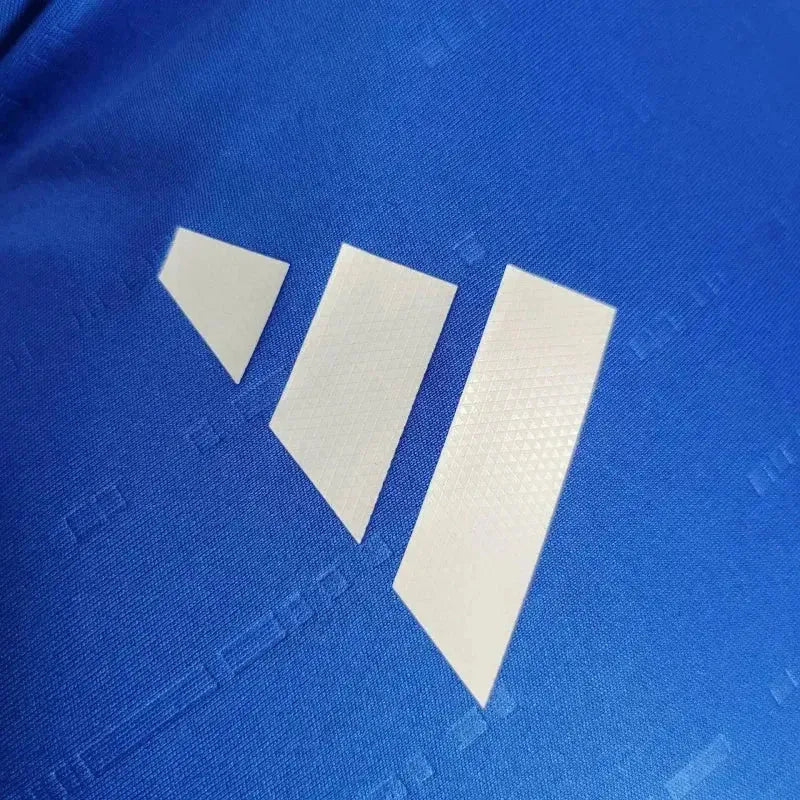 Italy Home Shirt 24/25 - Mens Player Long Sleeve Blue
