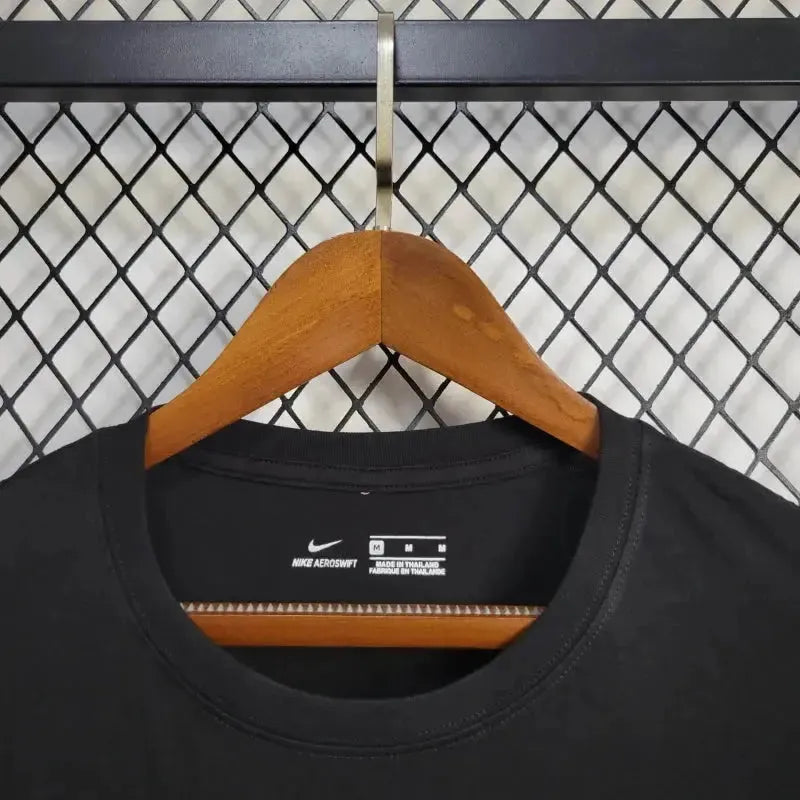 BALMAIN Timão Shirt - Men's Reflective Black Fan Shirt