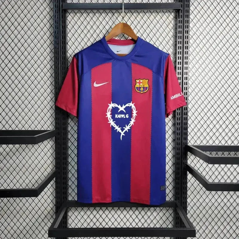 Barcelona Karol G Home Shirt 23/24 - Men's Fan Heart