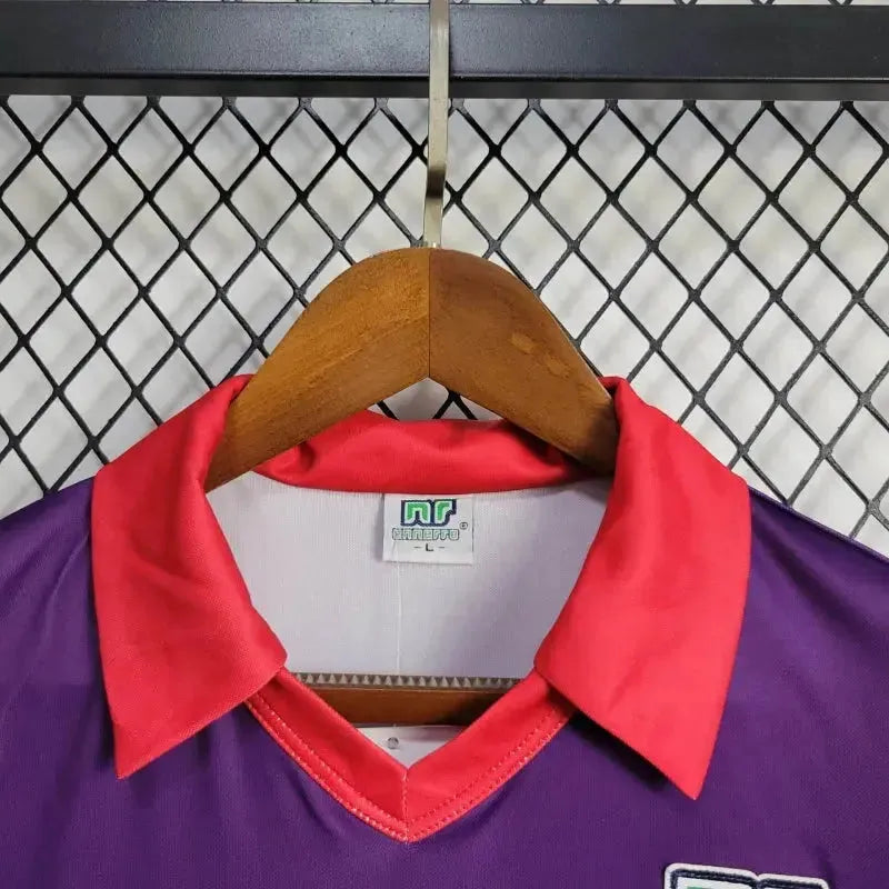 Fiorentina Home Retro Shirt 1984/85 - Men's Purple OPEL Fan Shirt