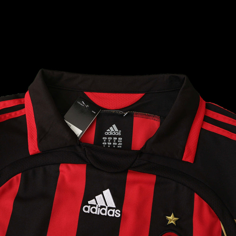 AC Milan Home Retro Shirt 2006/07 - Men's Fan Shirt Gold