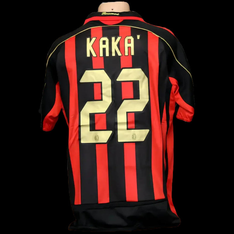 AC Milan Home Retro Shirt 2006/07 - Men's Fan Shirt Gold