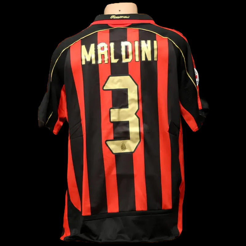 AC Milan Home Retro Shirt 2006/07 - Men's Fan Shirt Gold