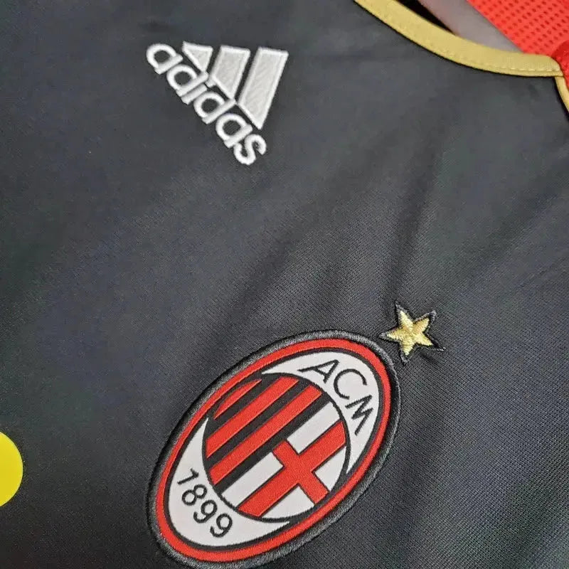 AC Milan Third Away Retro 2006 Shirt - Men's Fan Black
