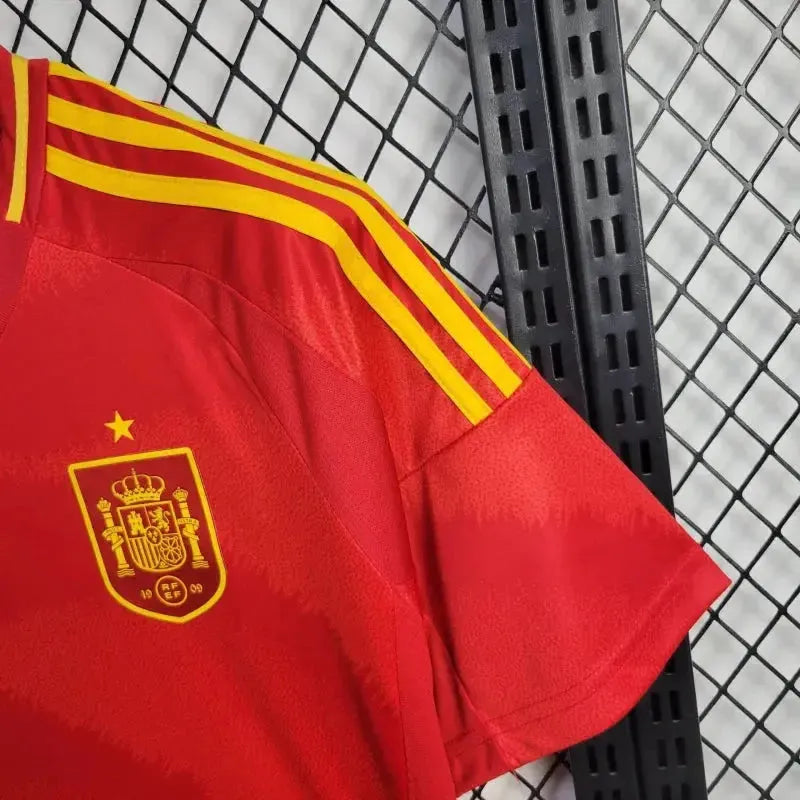 Spain Home Shirt 24/25 - Men's Fan Shirt Red and Yellow