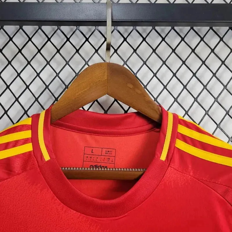 Spain Home Shirt 24/25 - Men's Fan Shirt Red and Yellow