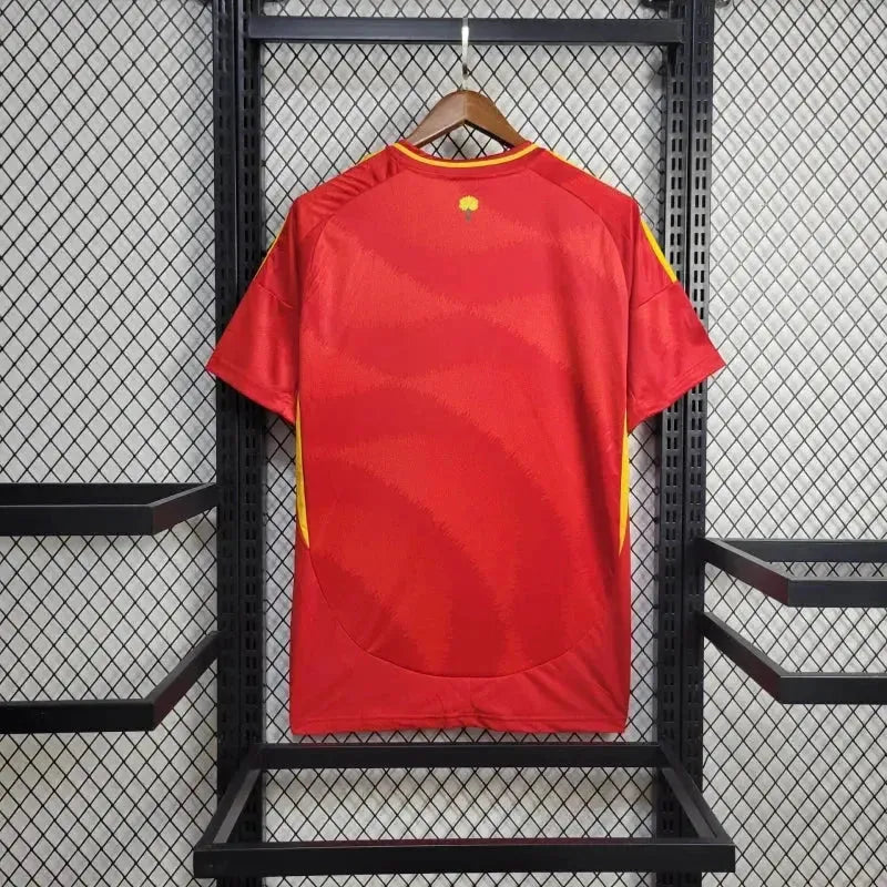 Spain Home Shirt 24/25 - Men's Fan Shirt Red and Yellow