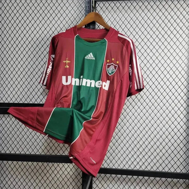 Fluminense Retro Home Shirt 2010 - Men's Fan Red and Green