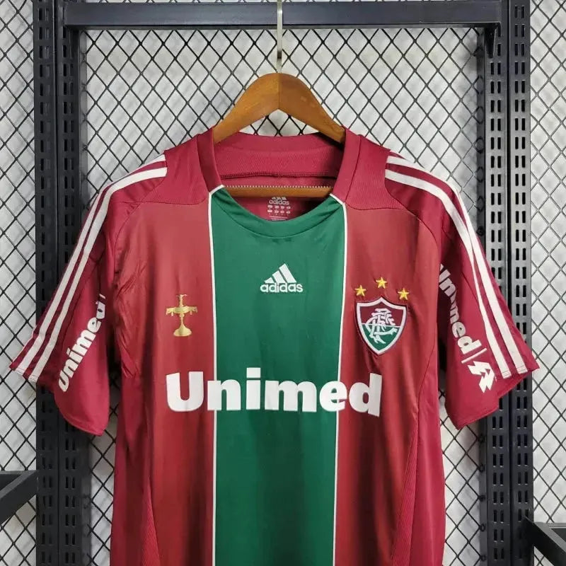 Fluminense Retro Home Shirt 2010 - Men's Fan Red and Green
