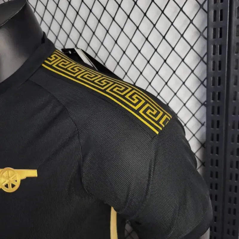 Arsenal VERSACE 24/25 Shirt - Men's Player Black