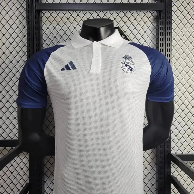 Real Madrid Training Shirt 24/25 - Men's Player White and Blue