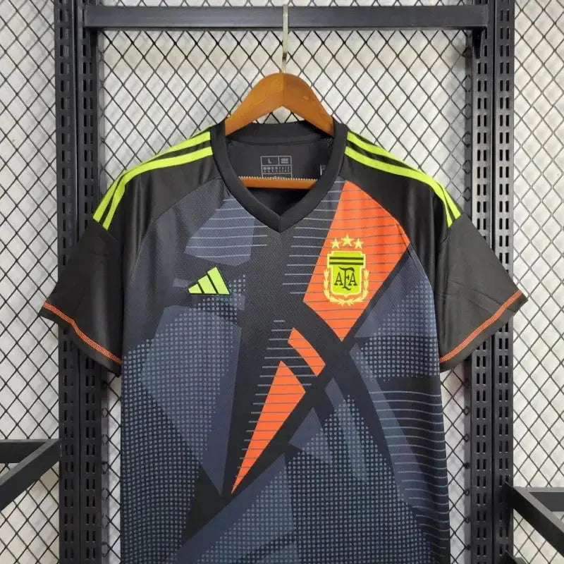 Argentina Goalkeeper Shirt 24/25 - Men's Fan Black
