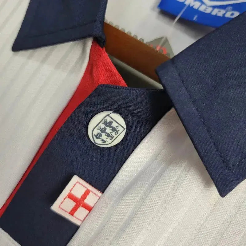 England Retro Home Shirt 1998 - Mens White Fan Shirt