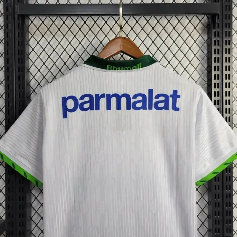 Palmeiras Away Retro 1996 Shirt - Men's White Fan Shirt PARMALAT