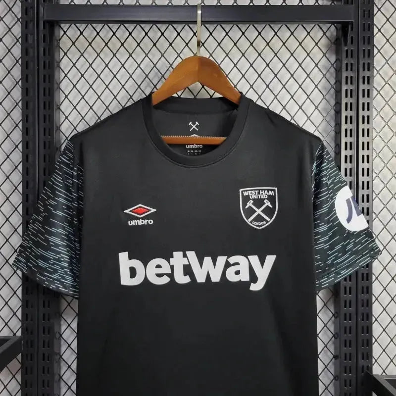 West Ham Away 2 Shirt 24/25 - Men's Fan Shirt Black