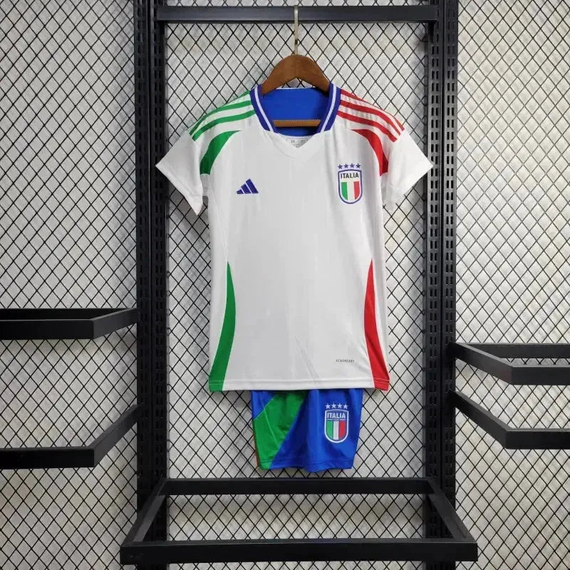 Italy Away Shirt 24/25 - Kids Fan Shirt White