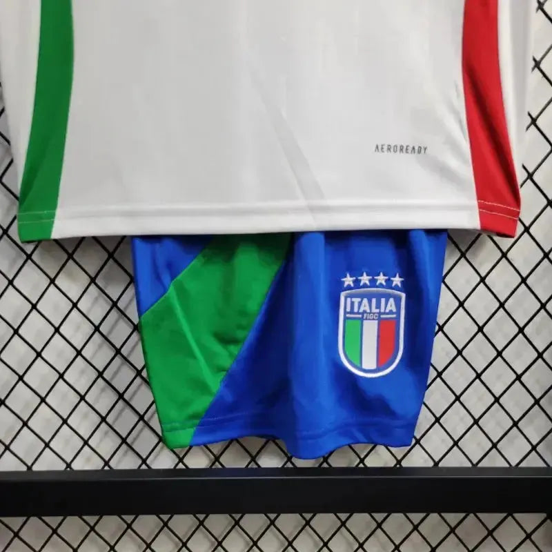 Italy Away Shirt 24/25 - Kids Fan Shirt White