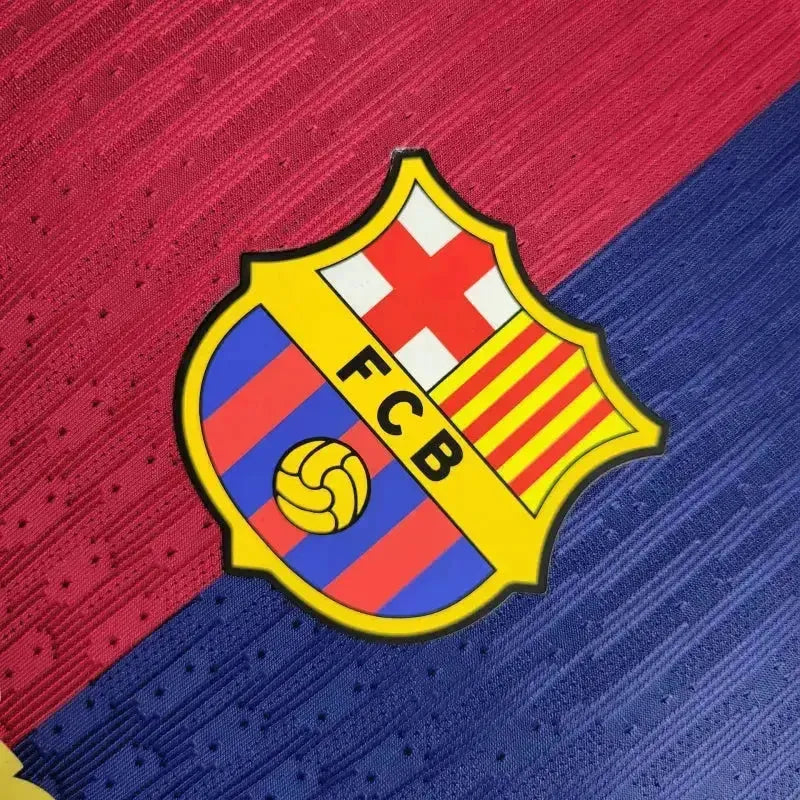 Barcelona Home Shirt 24/25 - Men's Player Blue and Red
