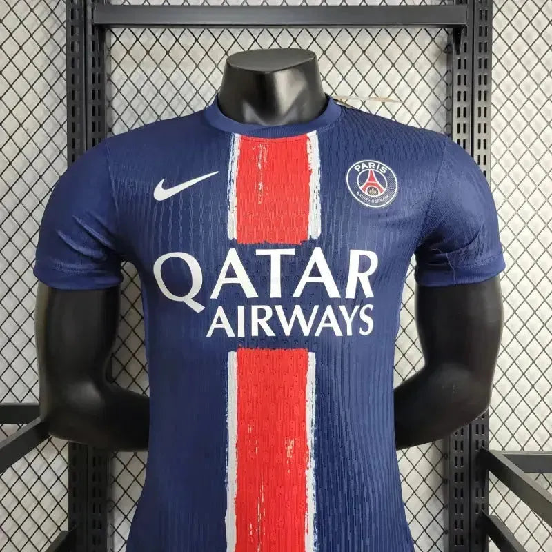 PSG Home Shirt 24/25 - Men's Player Blue and Red