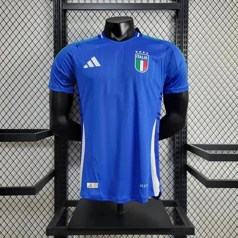 Italy Home Shirt 24/25 - Mens Player Blue