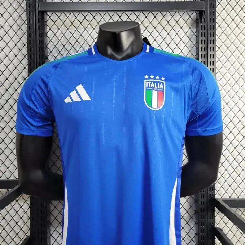 Italy Home Shirt 24/25 - Mens Player Blue