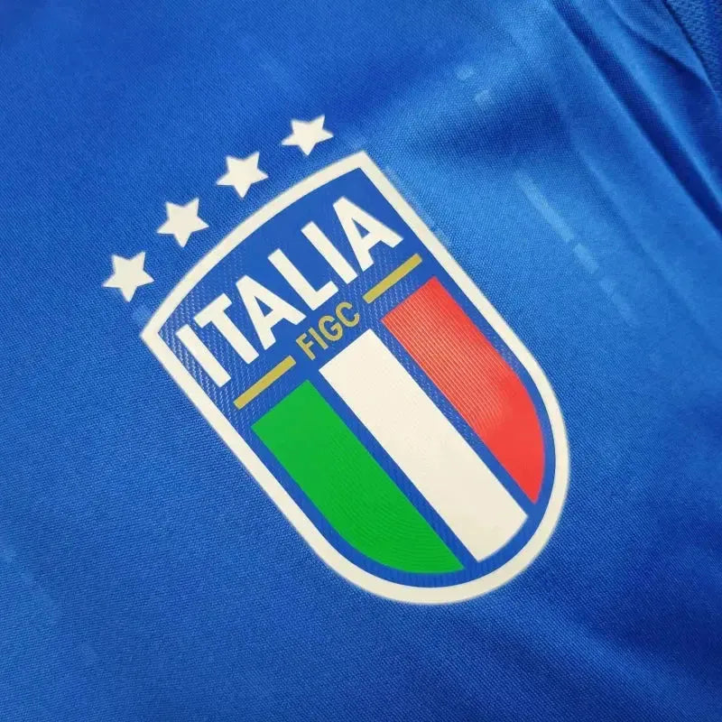 Italy Home Shirt 24/25 - Mens Player Blue