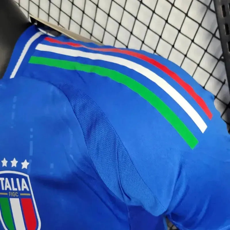 Italy Home Shirt 24/25 - Mens Player Blue