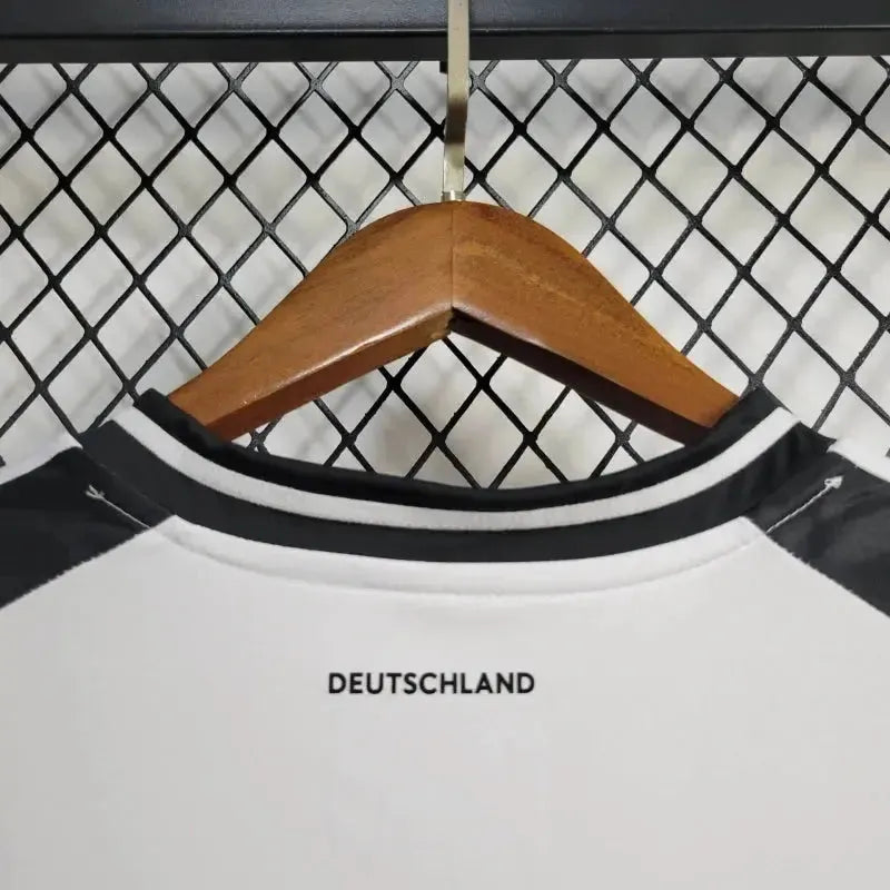 Germany Home 24/25 Shirt - Men's White and Orange Fan Shirt