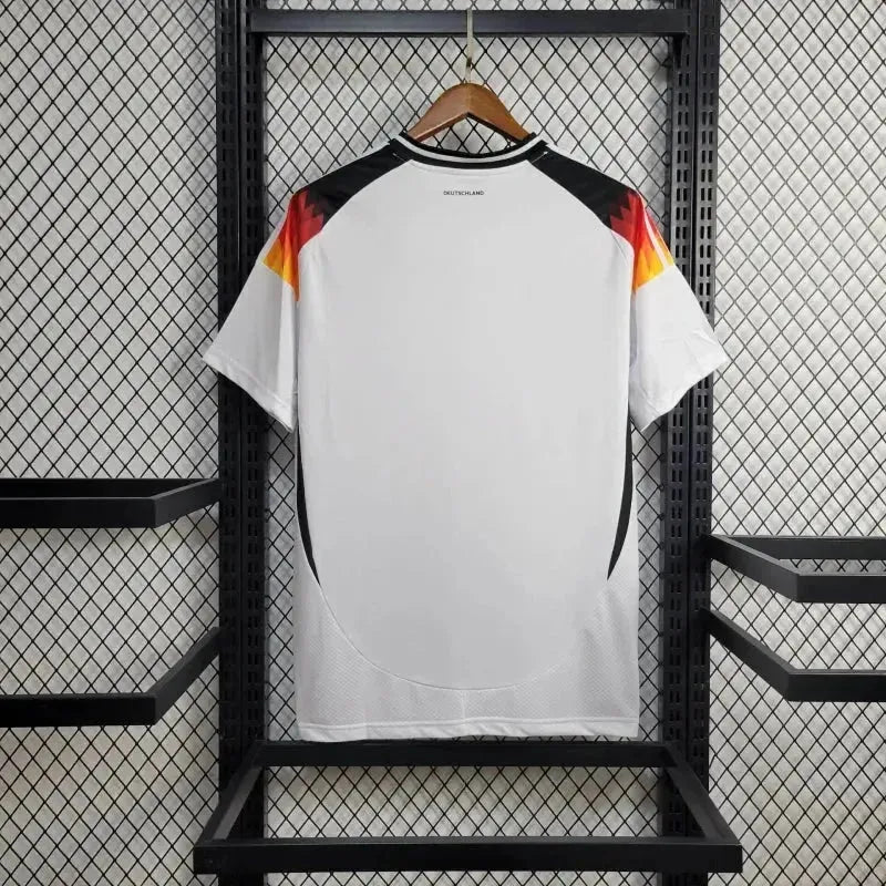 Germany Home 24/25 Shirt - Men's White and Orange Fan Shirt