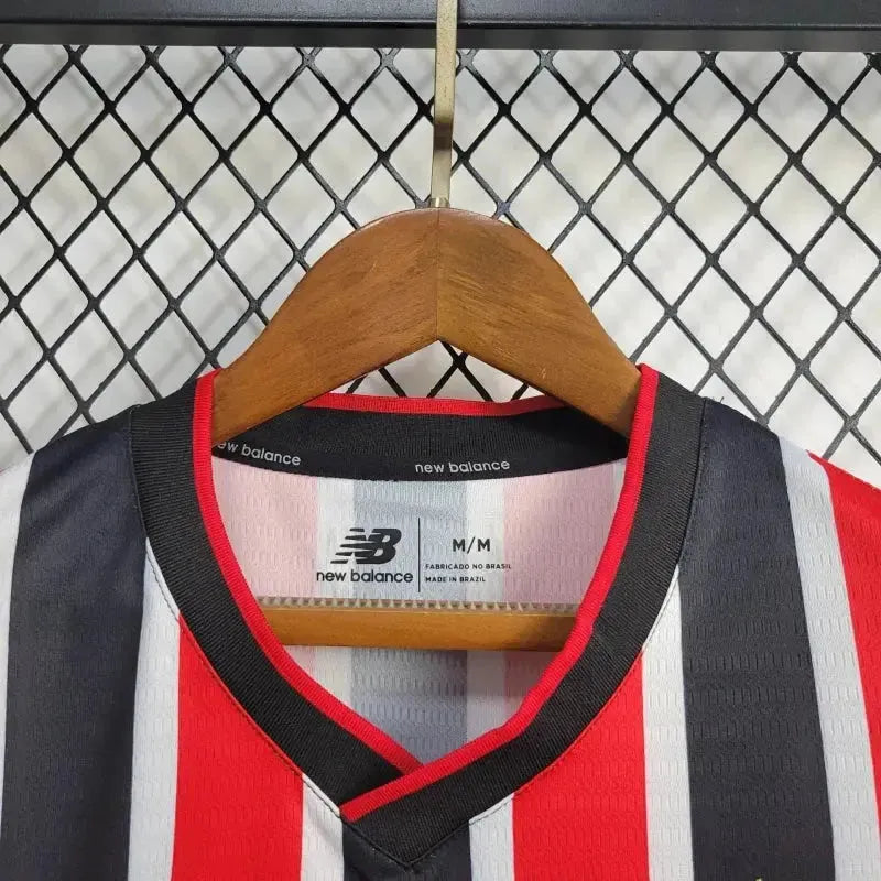 São Paulo Away 24/25 Women's Fan Shirt Red and Black New Balance