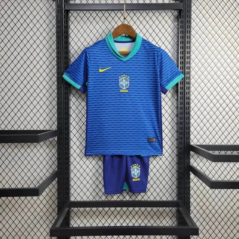 Brazil Away Shirt 24/25 - Kids Fan Blue