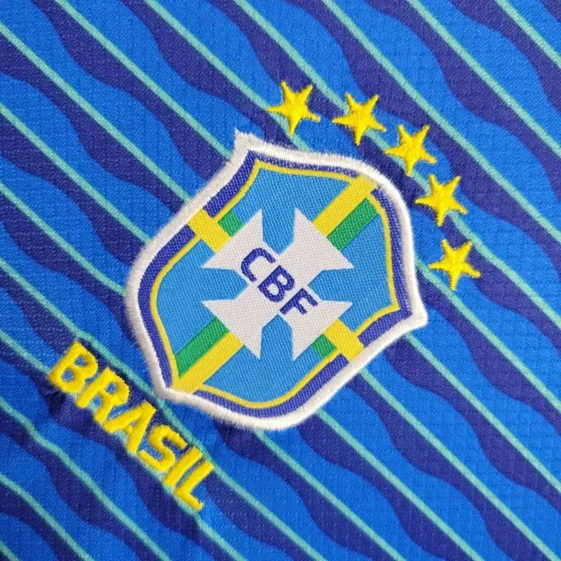 Brazil Away Shirt 24/25 - Kids Fan Blue