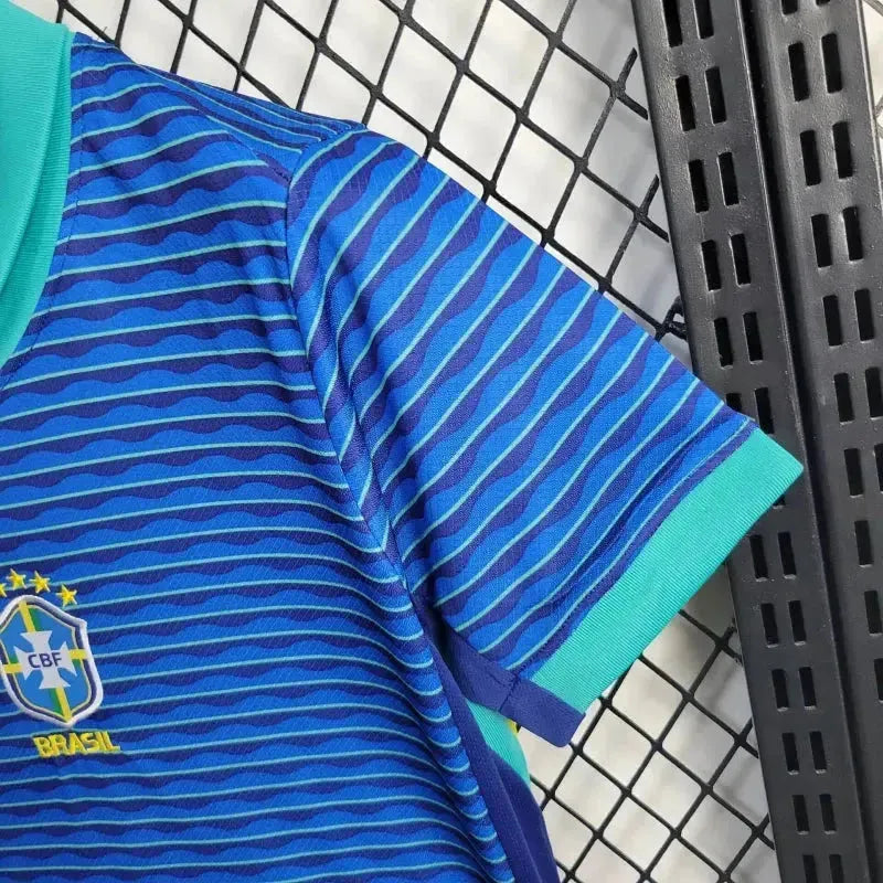 Brazil Away Shirt 24/25 - Kids Fan Blue