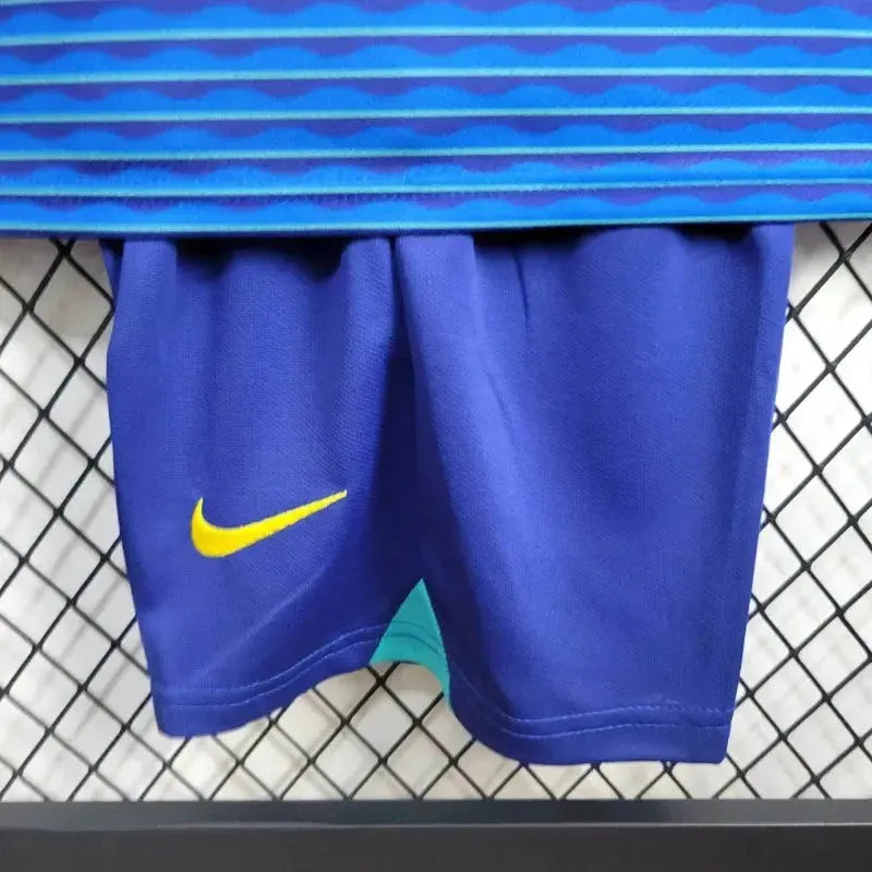 Brazil Away Shirt 24/25 - Kids Fan Blue