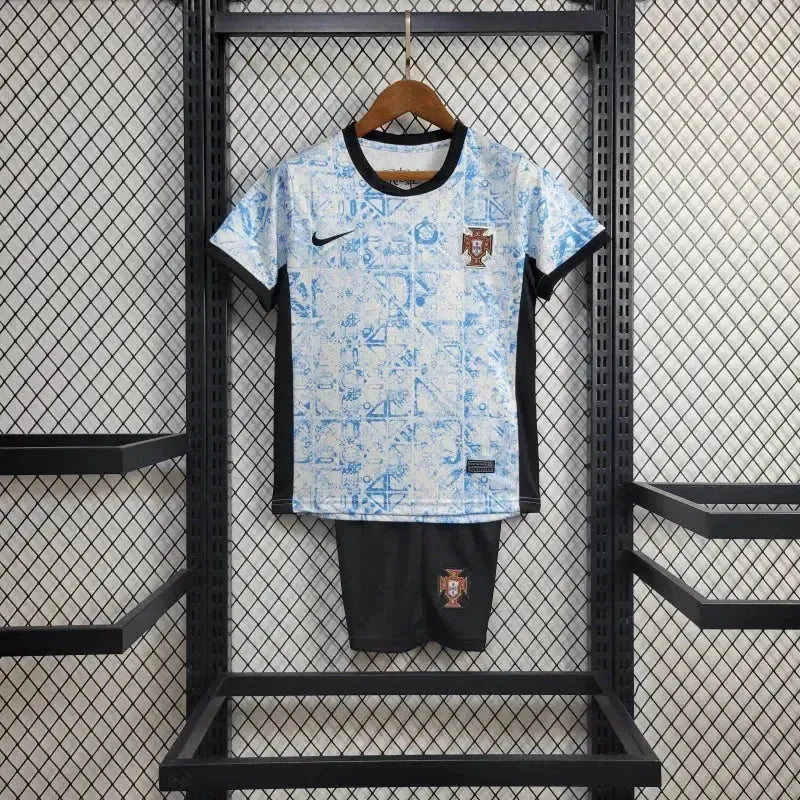 Portugal Away Shirt 24/25 - Kids Fan Shirt Blue