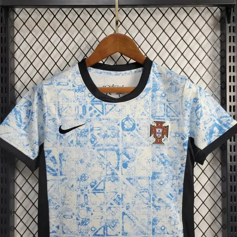 Portugal Away Shirt 24/25 - Kids Fan Shirt Blue