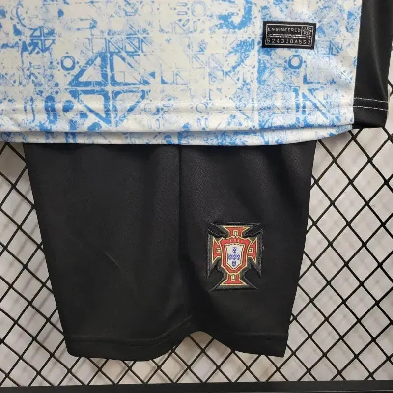Portugal Away Shirt 24/25 - Kids Fan Shirt Blue