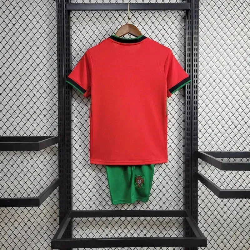 Portugal Home Shirt 24/25 - Red Kids Fan Shirt