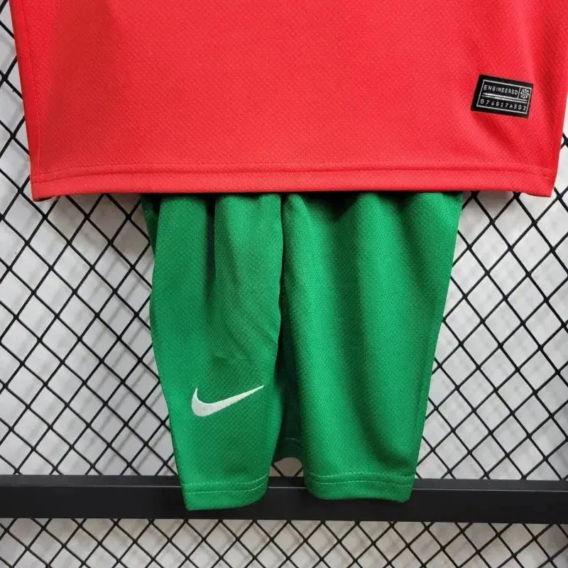 Portugal Home Shirt 24/25 - Red Kids Fan Shirt