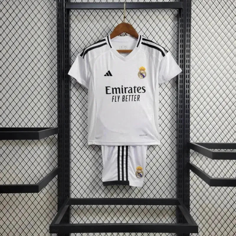 Real Madrid Home Shirt 24/25 - Kids Fan Shirt White