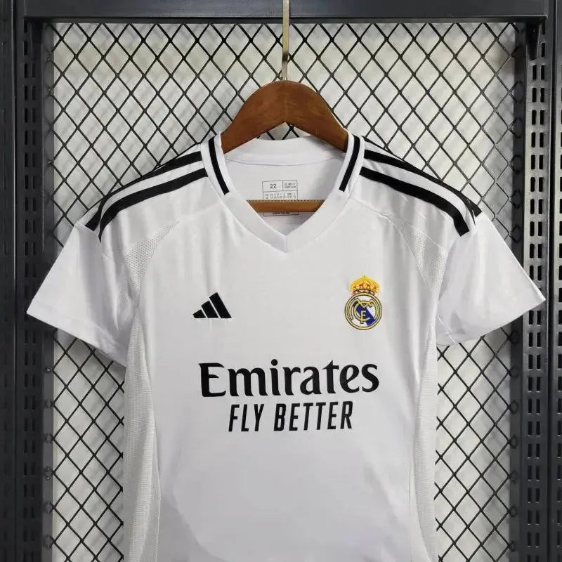 Real Madrid Home Shirt 24/25 - Kids Fan Shirt White