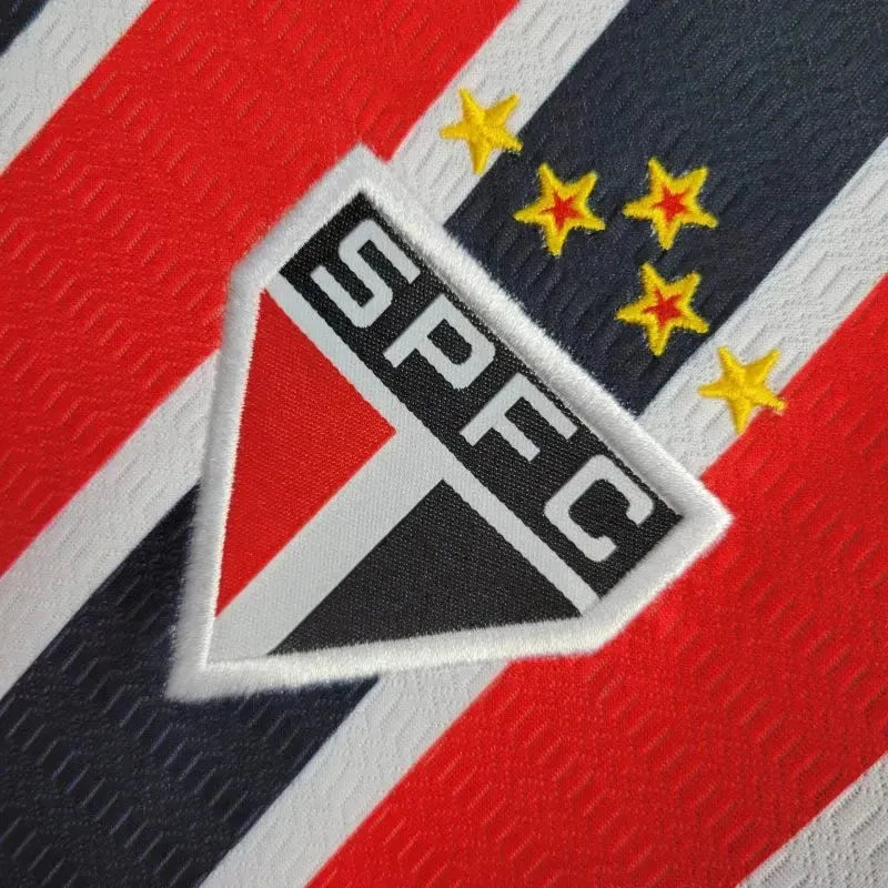 São Paulo Away 24/25 Shirt - Kids Fan Red and Black New Balance