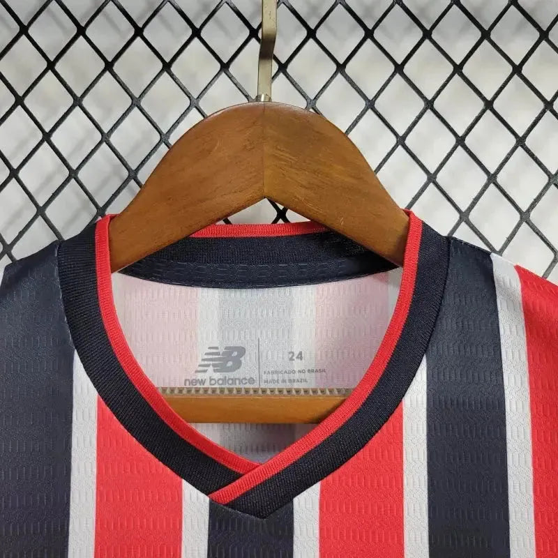 São Paulo Away 24/25 Shirt - Kids Fan Red and Black New Balance