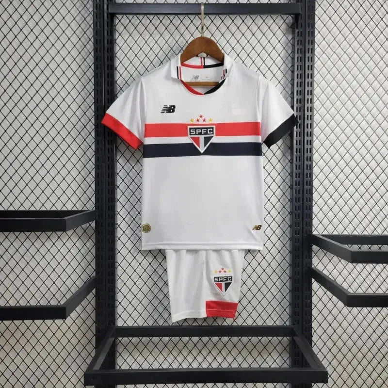São Paulo Home 24/25 Shirt - Kids' White New Balance Fan Shirt